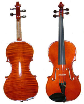 new violin two piece back